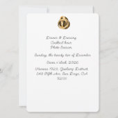 Modern Elegant Stylish Wedding Invitation Kaart (Achterkant)