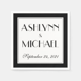 Modern Elegant Stylish Wedding Servet