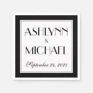 Modern Elegant Stylish Wedding Servet