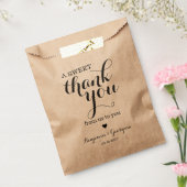 Modern Elegant Sweet Hartelijk dank Bruiloft Bedankzakje (Gezegeld)