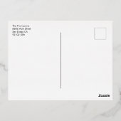 Modern Elegant Tassel Custom Photo Afstuderen Folie Feestdagen Briefkaart (Achterkant)