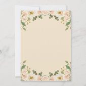 Modern Elegant Taupe Peach Bloemen Vrijgezellenfee Kaart (Achterkant)