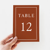 Modern Elegant Terracotta Wedding Kaart