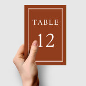 Modern Elegant Terracotta Wedding Kaart