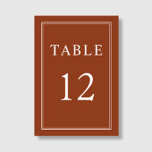 Modern Elegant Terracotta Wedding Kaart