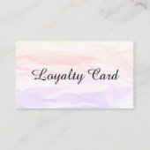 Modern Elegant Texture Beauty Salon Loyalty Card (Voorkant)