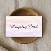 Modern Elegant Texture Beauty Salon Loyalty Card