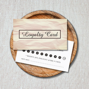 Modern Elegant Texture Beauty Salon Loyalty-kaart Klantenkaartje
