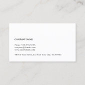 Modern Elegant Texture Gray Monogram Consultant Visitekaartje (Achterkant)