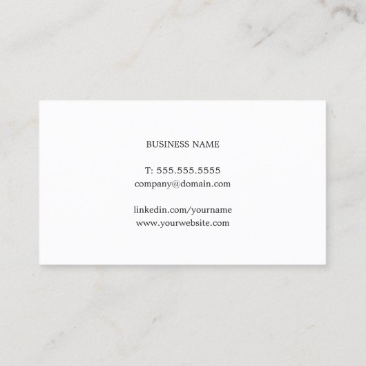 Modern Elegant Texture Gray Monogram Consultant Visitekaartje (Achterkant)