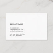 Modern Elegant Texture Gray Monogram Consultant Visitekaartje (Achterkant)