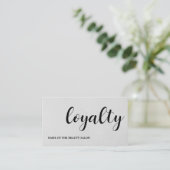 Modern Elegant Texture Light Grey Beauty Klantenkaartje (Staand voorkant)