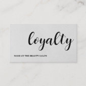 Modern Elegant Texture Light Grey Beauty Klantenkaartje (Voorkant)