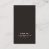 Modern Elegant Texture White Black Attorney Visitekaartje (Achterkant)