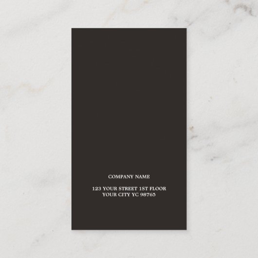 Modern Elegant Texture White Black Attorney Visitekaartje (Achterkant)