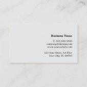 Modern Elegant Textuur Grijs Vet Monogram Visitekaartje (Achterkant)