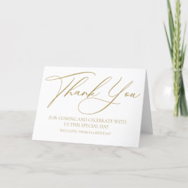 Modern elegant Thank you card  Bedankkaart