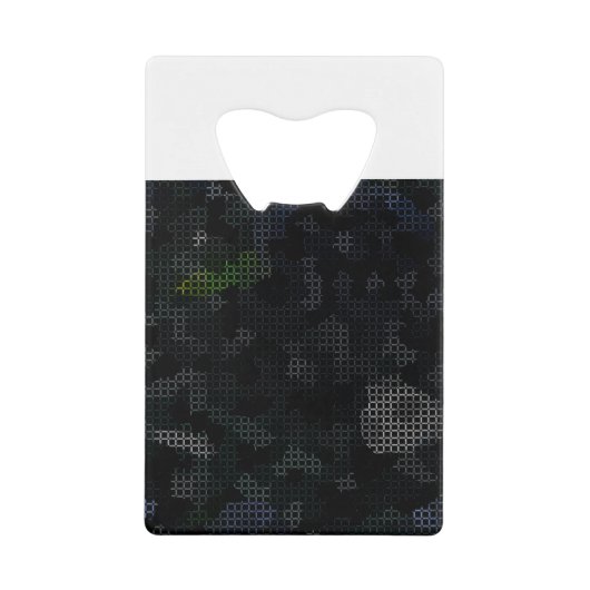 MODERN_ELEGANT_THE ABSTRACT_ART _BLACK CREDITKAART FLESSENOPENER (Voorkant)