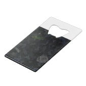 MODERN_ELEGANT_THE ABSTRACT_ART _BLACK CREDITKAART FLESSENOPENER (Achterkant Gekanteld)