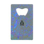 Modern_elegant_theAbstract art_BLUE Creditkaart Flessenopener (Voorkant)
