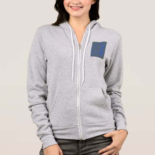 Modern_elegant_theAbstract art_BLUE Hoodie (Voorkant)