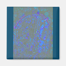 Modern_elegant_theAbstract art_BLUE Magneet