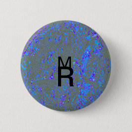 Modern_elegant_theAbstract art_BLUE Ronde Button 5,7 Cm