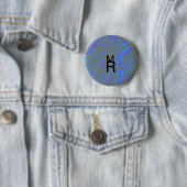 Modern_elegant_theAbstract art_BLUE Ronde Button 5,7 Cm (In situ)