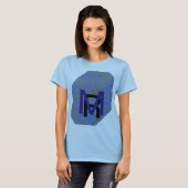 Modern_elegant_theAbstract art_BLUE T-shirt (Voorkant volledig)