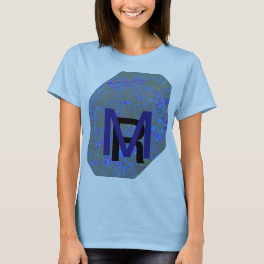 Modern_elegant_theAbstract art_BLUE T-shirt (Voorkant)