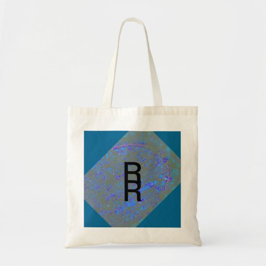 Modern_elegant_theAbstract art_BLUE Tote Bag (Voorkant)