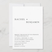 Modern Elegant Tijdloos Minimalistisch Klassiek Fo Kaart (Voorkant)