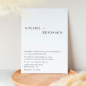 Modern Elegant Tijdloos Minimalistisch Klassiek Fo Kaart