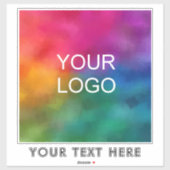 Modern Elegant Trendy Custom Company Logo hier Sticker (Vel)