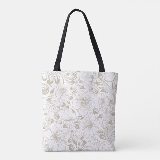 Modern Elegant Trendy Decorative Tote Bag (Achterkant)