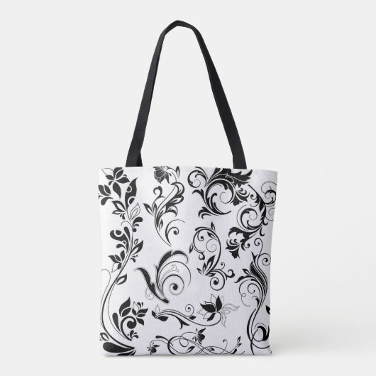 Modern Elegant Trendy Decorative Tote Bag (Achterkant)