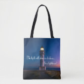 Modern Elegant Trendy is een vuurtoren! Tote Bag (Voorkant)