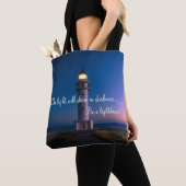 Modern Elegant Trendy is een vuurtoren! Tote Bag (Dichtbij)