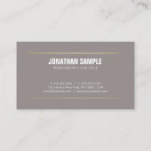 Modern Elegant Trendy Plain Silk Finish Luxe Visitekaartje (Achterkant)