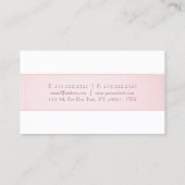 Modern Elegant Trendy Simple Sjabloon Roos Gold Visitekaartje (Achterkant)