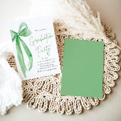 Modern Elegant Trendy Stijlvol Groene Boog Afstude Kaart