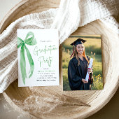 Modern Elegant Trendy Stijlvol Groene Boog Afstude Kaart