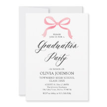 Modern Elegant Trendy Stijlvol Roze Boog Afstudere