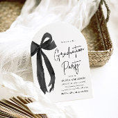 Modern Elegant Trendy Zwarte Boog Afstuderen Boog Kaart