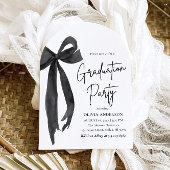 Modern Elegant Trendy Zwarte Boog Afstuderen Boog Kaart