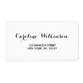 Modern Elegant trouwadreslabel Etiket (Voorkant)