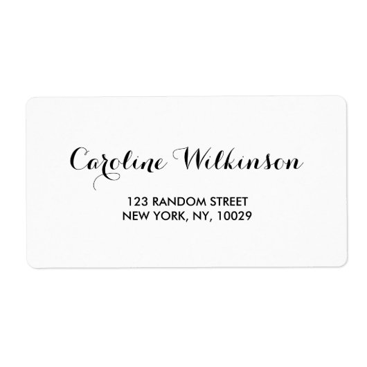 Modern Elegant trouwadreslabel Etiket (Voorkant)