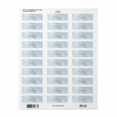 Modern Elegant Trouwscript Retouradres Etiket (Full Sheet)