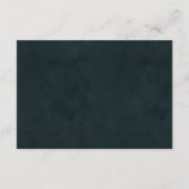 Modern Elegant Turquoise Gold Agate Wedding Detail Informatiekaartje (Achterkant)