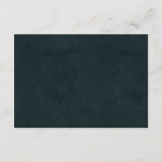 Modern Elegant Turquoise Gold Agate Wedding Detail Informatiekaartje (Achterkant)